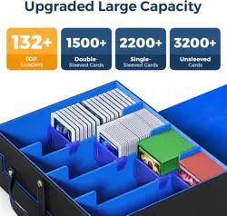 Card Deck Box for MTG with Small Case, 2200+ Commander Trading Card Storage Box - Image 2