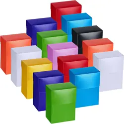 18 Packs Deck Cards Box Trading Card Storage Box Case Carrying Case for Family P - Image 1