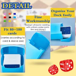 18 Packs Deck Cards Box Trading Card Storage Box Case Carrying Case for Family P - Image 5