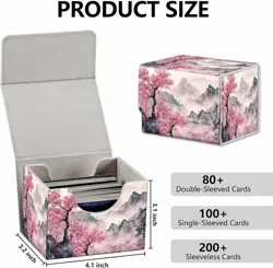 Strong Magnet Card Case Deck Box Mtg Card Box Playing Card Box Tcg up to 200 Car - Image 2