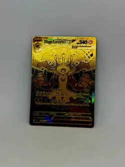 Gold Mega Lucario In Hand Ready to Ship 188/132 Ultra Rare Pokemon Card - Image 3