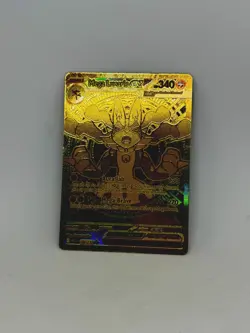 Gold Mega Lucario In Hand Ready to Ship 188/132 Ultra Rare Pokemon Card - Image 4