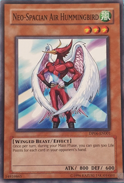 Neo-Spacian Air Hummingbird Yu-Gi-Oh TCG Card Unlimited Edition DP06-EN001 - Image 1
