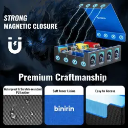 Trading Card Storage Box for Commander Display, 3000+ MTG Deck Box with 4 Toploa - Image 5