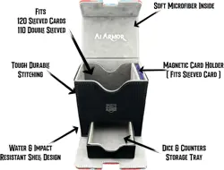 (Starry Starry Black Lotus) 100+ Card Custom Art TCG/MTG Commander Deck Box with - Image 3