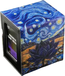 (Starry Starry Black Lotus) 100+ Card Custom Art TCG/MTG Commander Deck Box with - Image 4