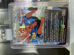 MTG Spectacular Spider-Man borderless Textured Foil Card R0240 - Image 1