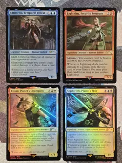 Final Fantasy Costco Promo Cards Foil Cloud & Sephiroth Magic The Gathering MTG - Image 1