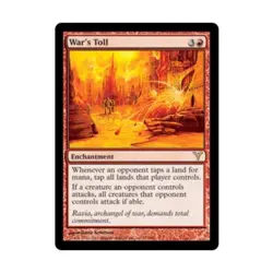 WOTC MtG Dissension War's Toll (R) EX - Image 1