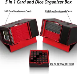 MTG Deck Box for Commander Display with Dice Tower, Fits 100 Double Sleeved Card - Image 4