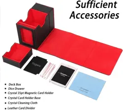 MTG Deck Box for Commander Display with Dice Tower, Fits 100 Double Sleeved Card - Image 5