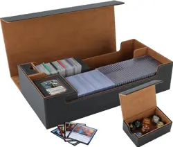 2200+ MTG Deck Box Magnetic Closure Commander Organiser, Holds 5 Small Deck Boxe - Image 1