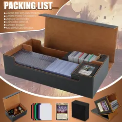 2200+ MTG Deck Box Magnetic Closure Commander Organiser, Holds 5 Small Deck Boxe - Image 4