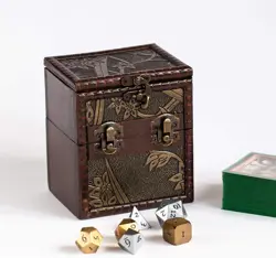 Elven Vault (Growth) Wood Deck Box for Storage of Trading Card Games TCG MTG Mag - Image 1
