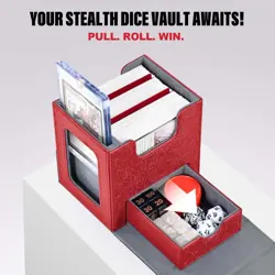 Commander Deck Box for MTG with Dice Tray, Holds 100 Double-Sleeved Cards,Card D - Image 3