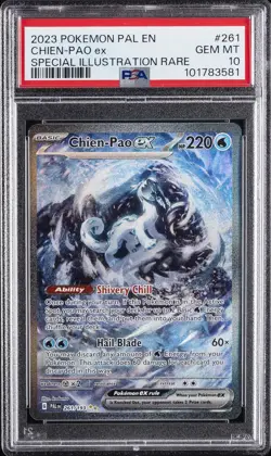 2023 POKEMON PAL EN-PALDEA EVOLVED SPECIAL ILLUSTRATION RARE CHIEN-PAO EX PSA 10 - Image 1
