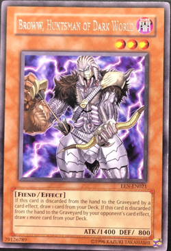 Broww, Huntsman of Dark World RARE EEN-EN021 Yugioh TCG Card - Image 1