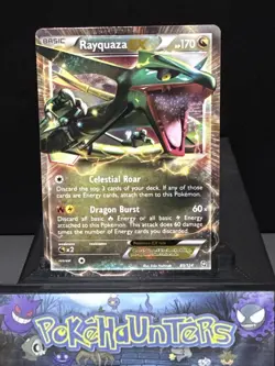 Pokemon Card Rayquaza Ex 85/124 Dragons Exalted Ultra Rare Holo Near Mint - Image 1