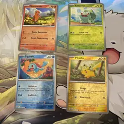 Pokemon 151 Costco Mini Tin Promo Cards Pikachu Charmander Bulbasaur Squirtle NM - Image 2