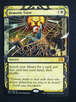 Demonic Tutor Showcase - STA - Mtg Card #3DD - Image 1