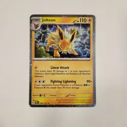 Pokemon Prismatic Evolutions Jolteon TCG Mini Tin Sealed + Jolteon Foil Card - Image 3