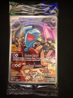 Team Rocket's Wobbuffet 203 Sv: Scarlet & Violet Promo Cards Holo SEALED - Image 1