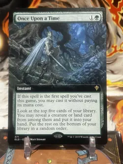MTG | Once Upon a Time (Extended Art) [Throne of Eldraine] NF - Image 1
