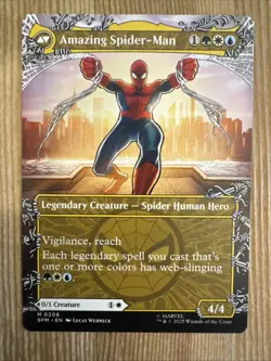 MTG - Peter Parker - Amazing Spider-Man - Borderless - SPM 208 - Non Foil - NM - Image 2