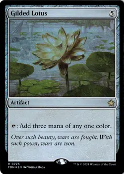 NM - Gilded Lotus R (Foil) Foundations 725 - Image 1
