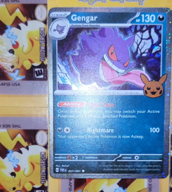 Pokemon Gengar Trick or Trade BOOster 057/091 Cosmos Holo Swirl NM - Image 2