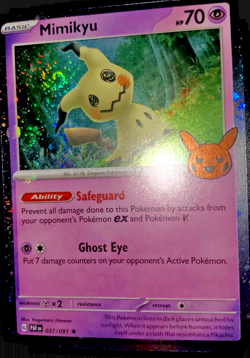 *AWESOME SWIRL* Pokemon TCG - Mimikyu Paldean Fates 037/091 Trick or trade 2024 - Image 3