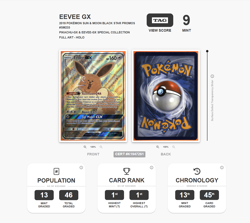 TAG 9 MINT 2019 Pokemon Sun & Moon - Eevee GX #233 Black Star Promo - Image 3