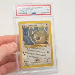 CARTA POKEMON SHINING NOCTOWL 110/105 (2002) - NEO DESTINY - ITA - PSA 3 - RARA - Image 2