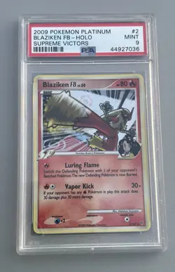 Blaziken FB 2009 Supreme Victors 2/147 Holo Pokemon PSA 9 MINT - Image 1