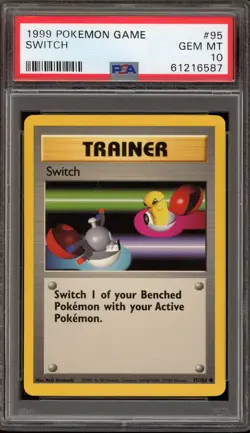 Pokemon Switch Base Set Unlimited #95 PSA 10 Gem Mint - Image 1