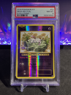 2016 | Pokemon Evolutions | Mew Reverse Holo | 53/108 | PSA 8 - Image 1