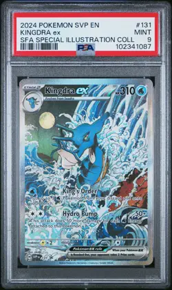 2024 POKEMON SVP EN-SV BLACK STAR PROMO #131 KINGDRA EX PSA 9 - Image 1