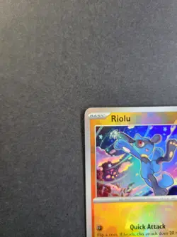 Riolu 50/131 Pokemon TCG S&V Prismatic Evolutions Masterball Common Holo NM - Image 3