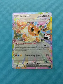 Pokemon TCG Play!1 Prize Pack Series 7 - Eevee ex Prismatic Evolutions NM Holo - Image 1