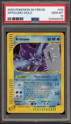Pokemon Articuno Skyridge Holo Rare #H3 PSA 10 Gem Mint - Image 1