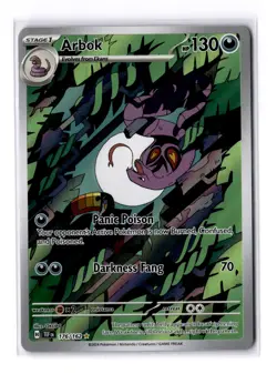 Arbok - 176/162 SV Temporal Forces Illustration Rare - NM - POKEMON TCG - Image 1