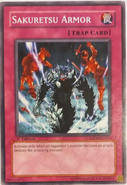 Sakuretsu Armor - Common - SDDE-EN033 - 1st Edition YuGiOh TCG Card - Image 1