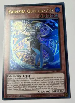 Yu-Gi-Oh - FAIMENA QUEUDRAGON - JUSH-FR002 - Ultra - NM/M 4 - Image 1