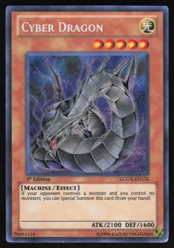 Cyber Dragon ALT ART - LCGX-EN176 - Secret Rare - 1st Edition Yugioh US Print LP - Image 1