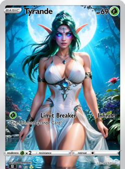 LoveangelGames- Custom Card-Character Set- Tyrande - Image 1