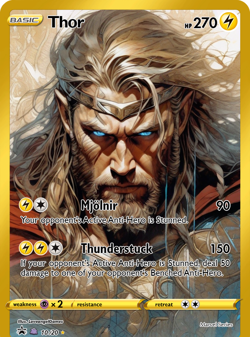 LoveangelGames- Custom Card-Superhero Series- Thor - Image 1