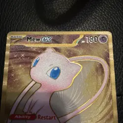 Pokemon TCG - Mew 205/165 Scarlet & Violet 151 Gold UPC Promo Metal Card NM - Image 2