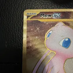 Pokemon TCG - Mew 205/165 Scarlet & Violet 151 Gold UPC Promo Metal Card NM - Image 4