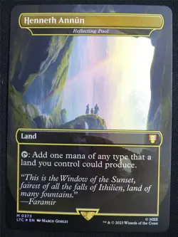 Henneth Annun / Reflecting Pool Borderless Foil - LTC - Mtg Card #3HF - Image 1