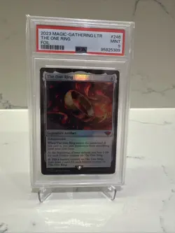 2023 MAGIC THE GATHERING LTR THE ONE RING FOIL #246 PSA 9 LORD OF THE RINGS - Image 2